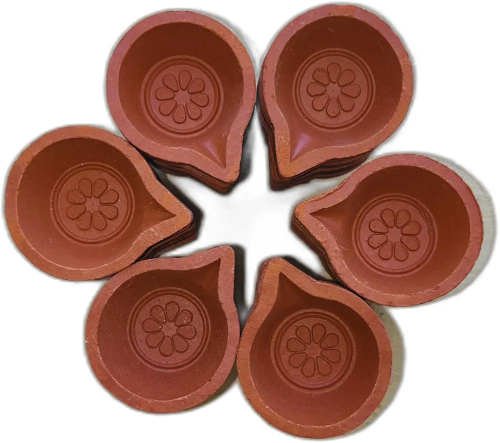 Festive Bazaar Clay Diya | Navratri Diya | Dipak |Clay Diya | Mitti ka Diya | Diwali Diya | Diyas | Agal Vilakku | Pack of 30